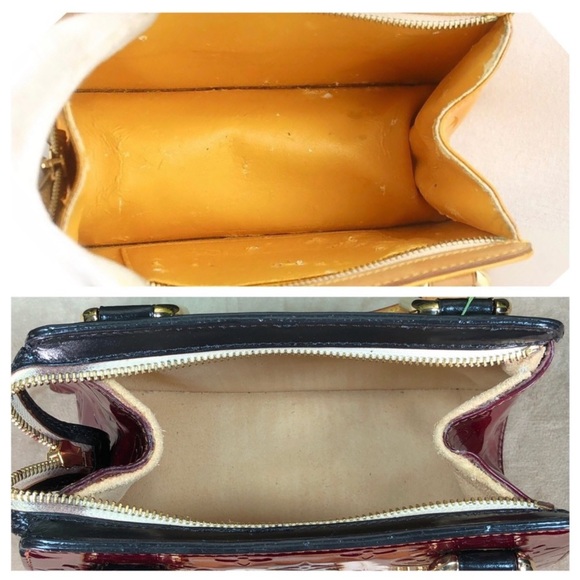 Authentic Louis Vuitton Mini Forsyth Vernis Red "NO CHAIN " - Picture 7 of 8